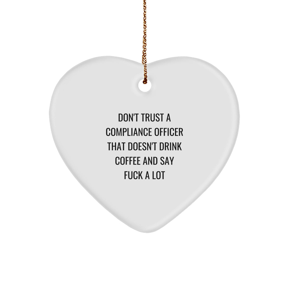 Christmas Ornament Funny Compliance Officer Gift for Coworkers - A - Image 1