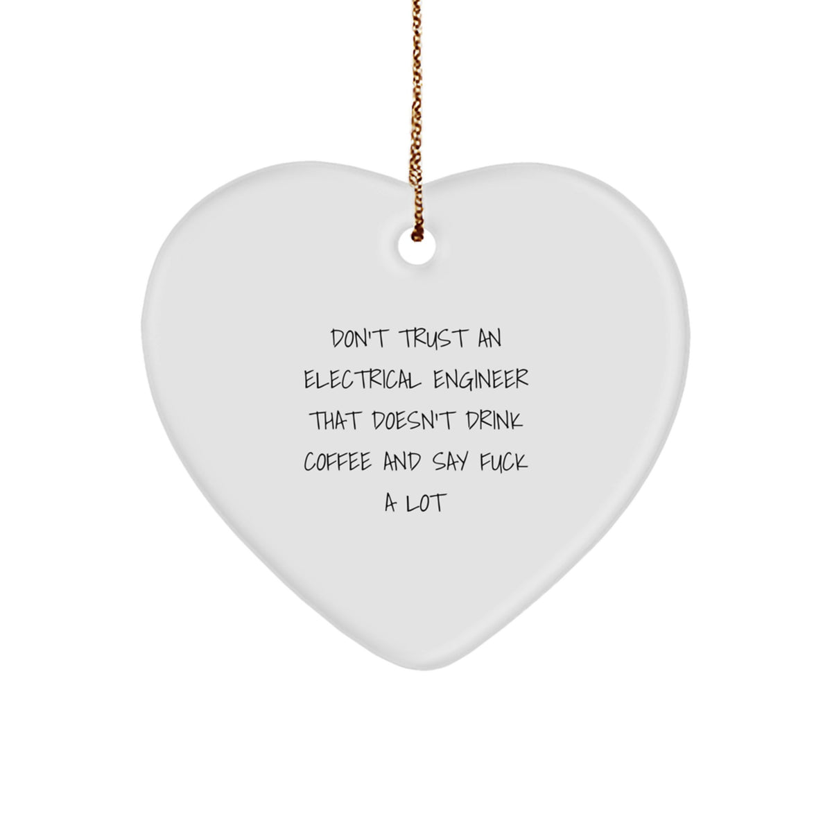 Electrical Engineer Heart Ornament Collectible for Neighbor Holiday Gift - Image 1