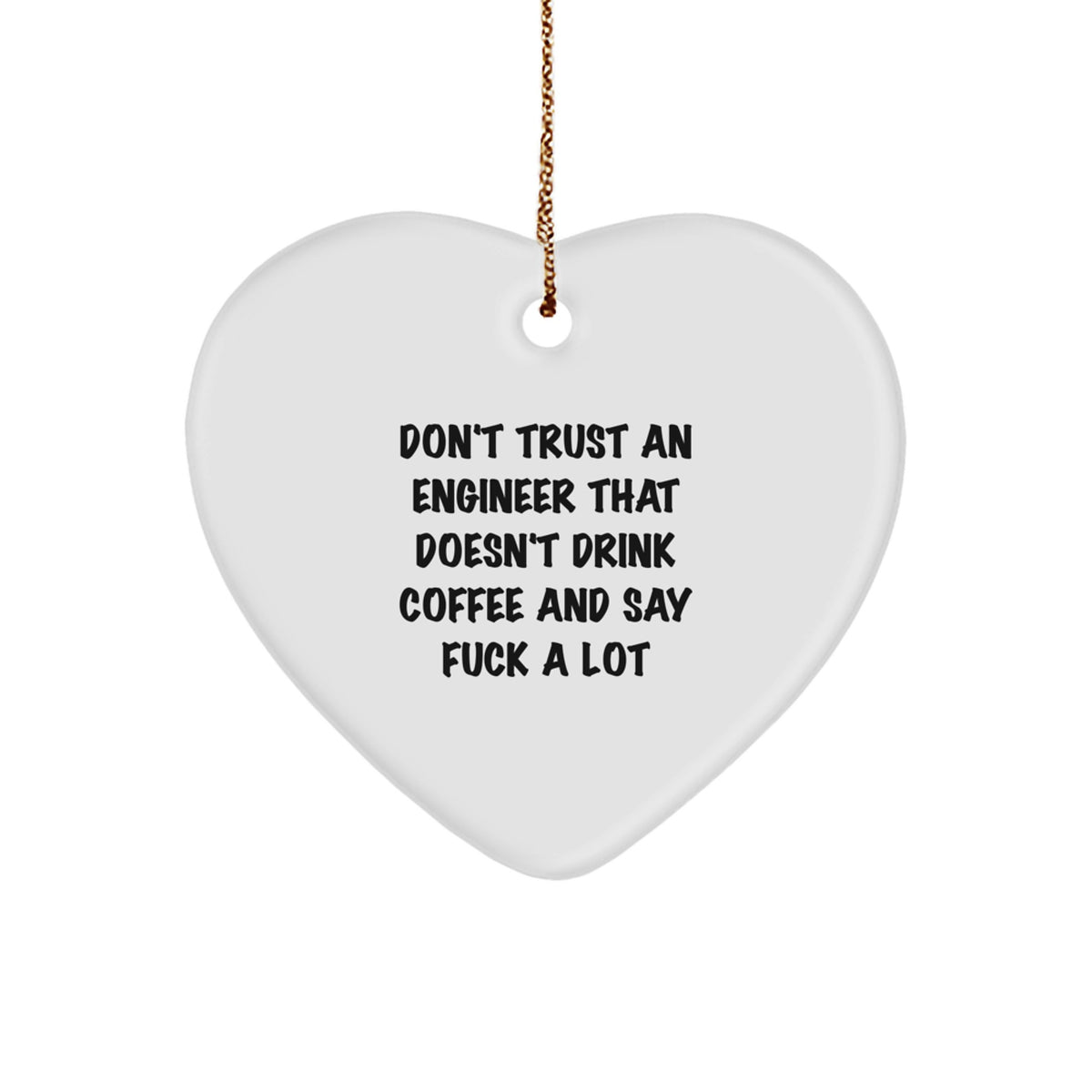 Collectible Christmas Ornament Gift for Neighbors - Engineer's Hearty - Image 1