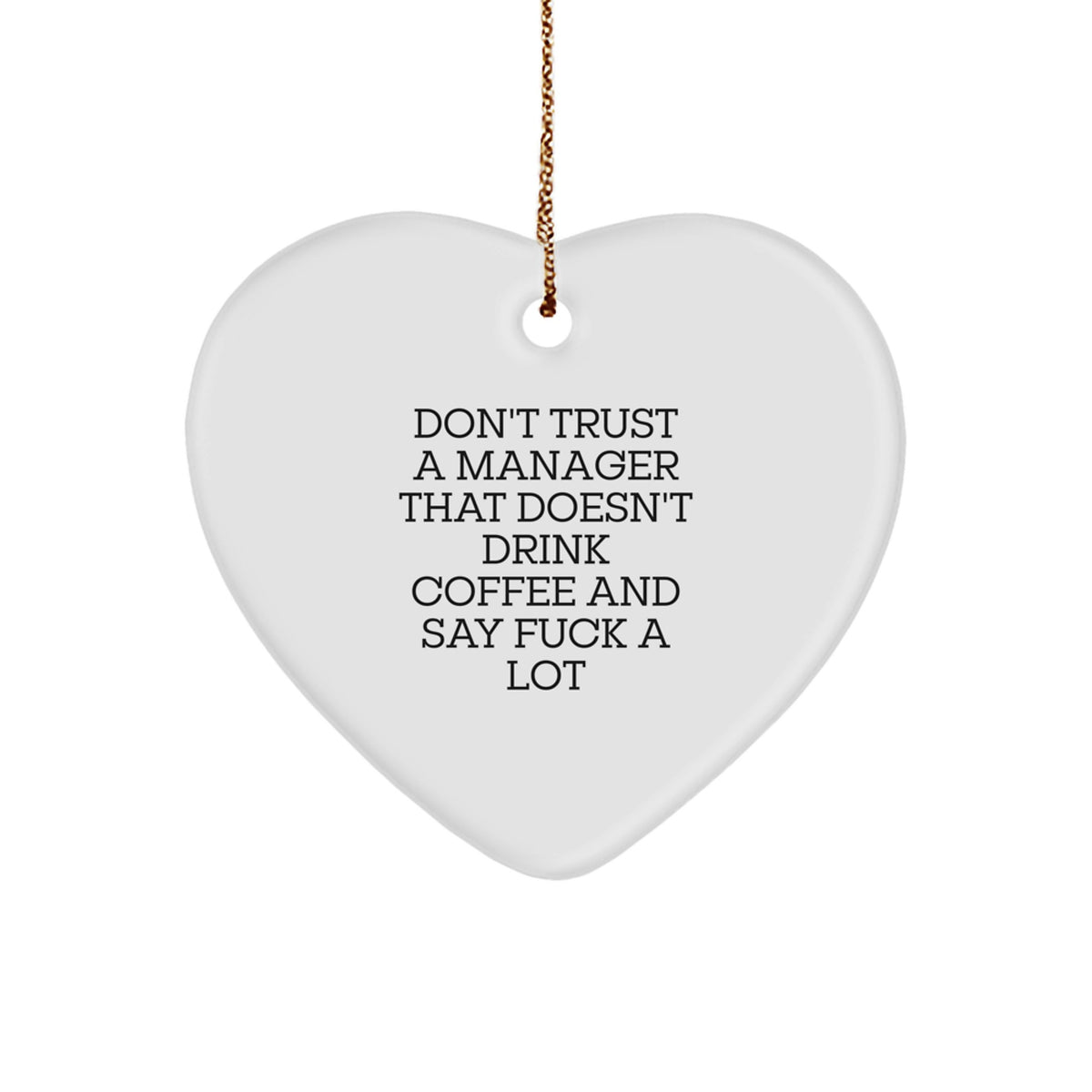 Manager Heart Ornament Idea for Coworkers Surprise Christmas Gift - Image 1