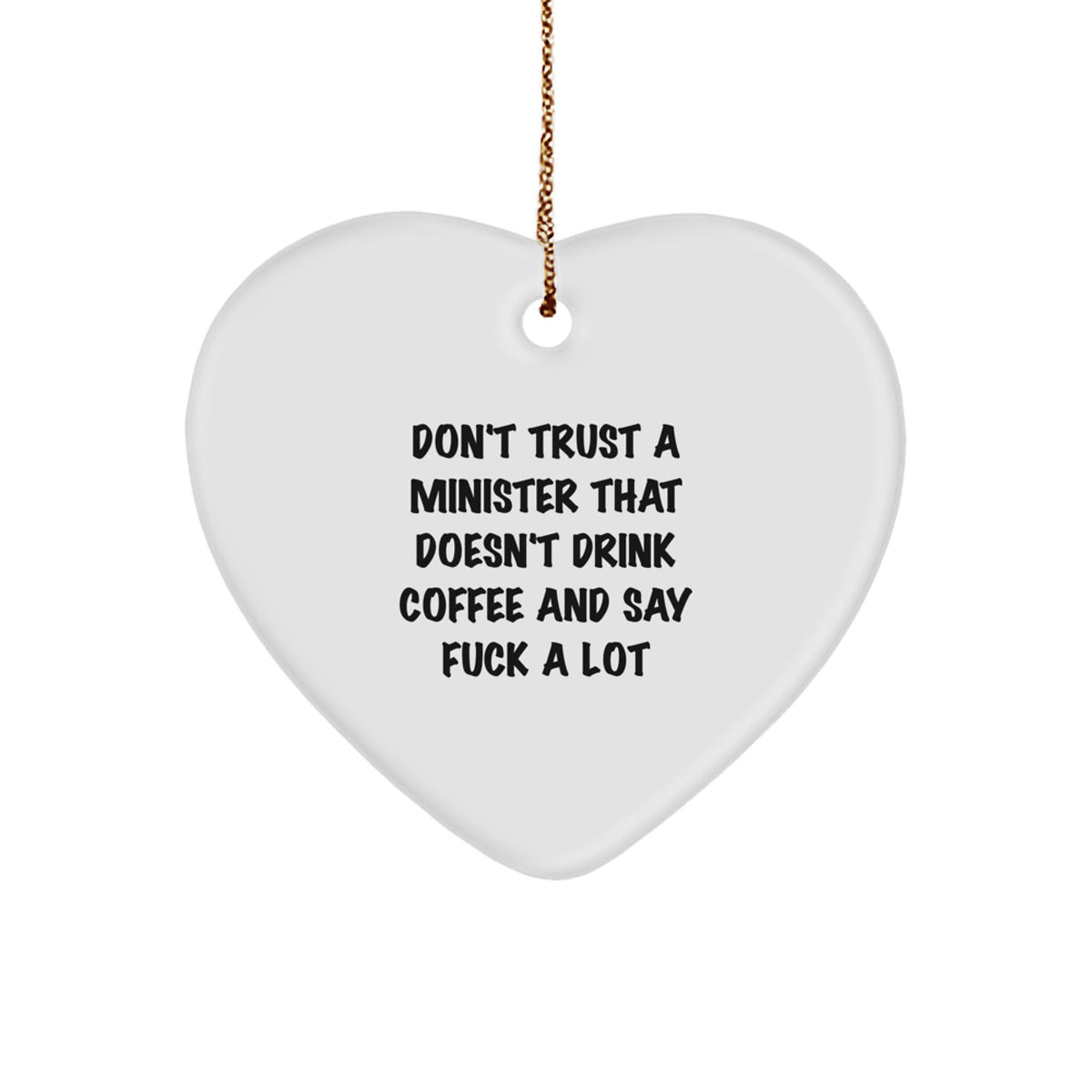 Sassy Minister Christmas Ornament Keepsake for Friends Gift - Image 1