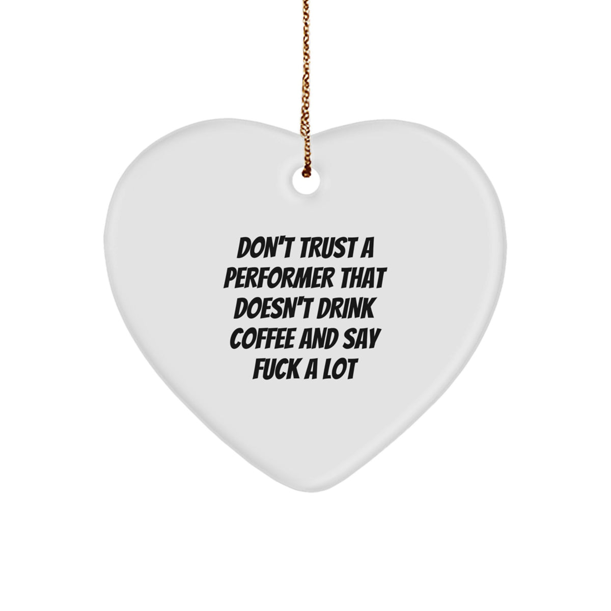 Performer Treasure Heart Ornament for Family Christmas Gift - Image 1