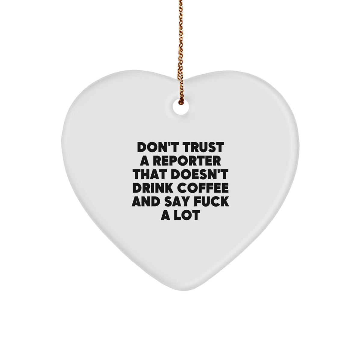 Reporter Christmas Ornament Gift Sarcastic Humor For Kids - Image 1