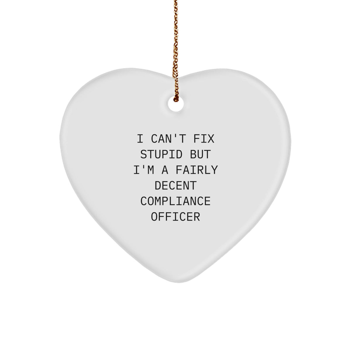 Christmas Ornament Gift for Coworkers - Compliance Officer, Funny Idea - Image 1