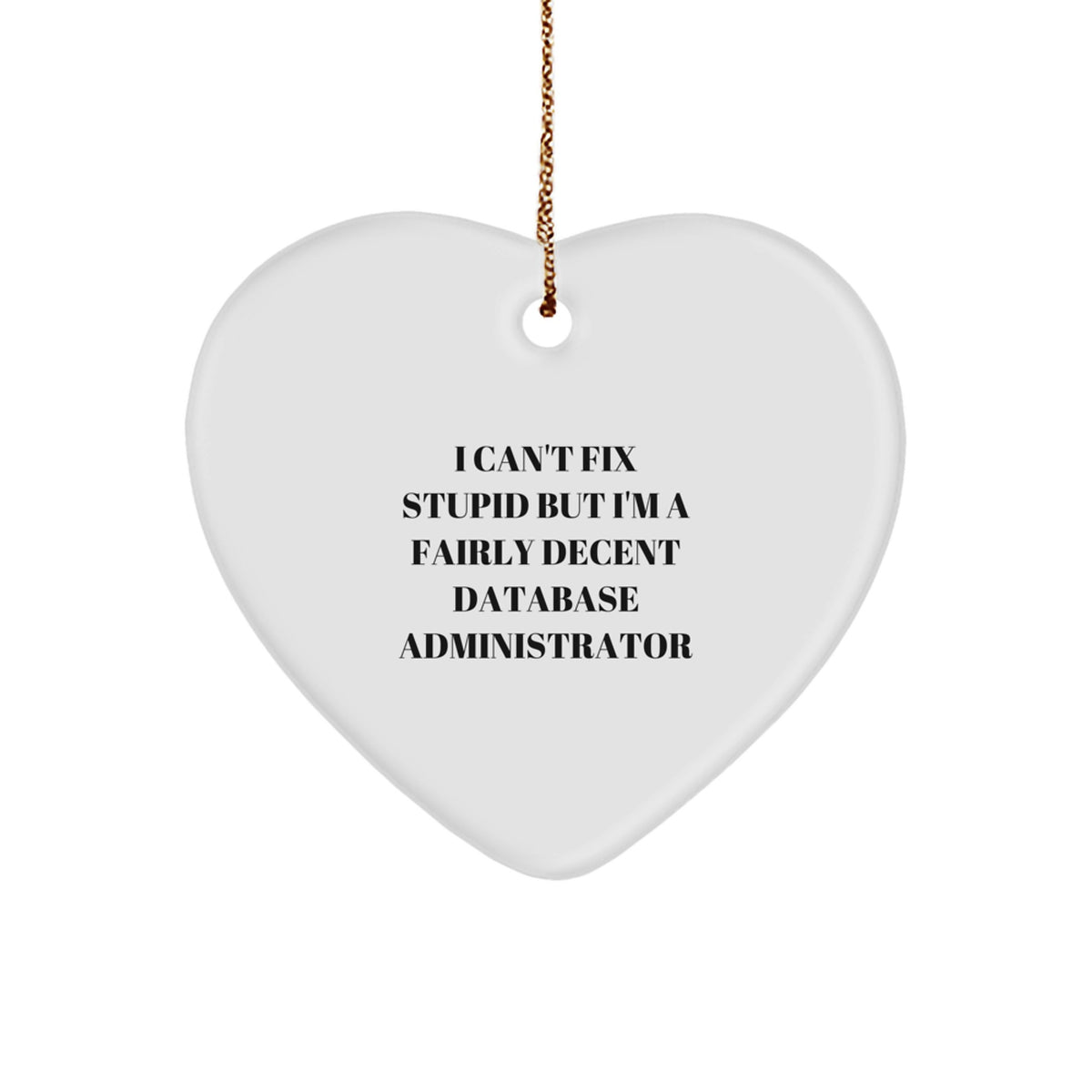 Database Administrator Keepsake Christmas Ornament for Him Gift - Image 1