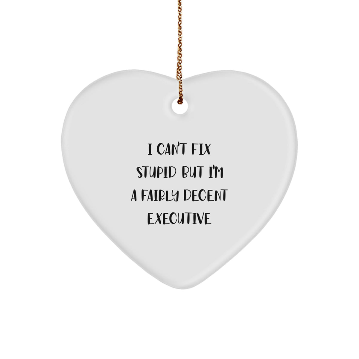 Christmas Ornament Gift for Coworkers - Fairly Decent Executive Idea - Image 1