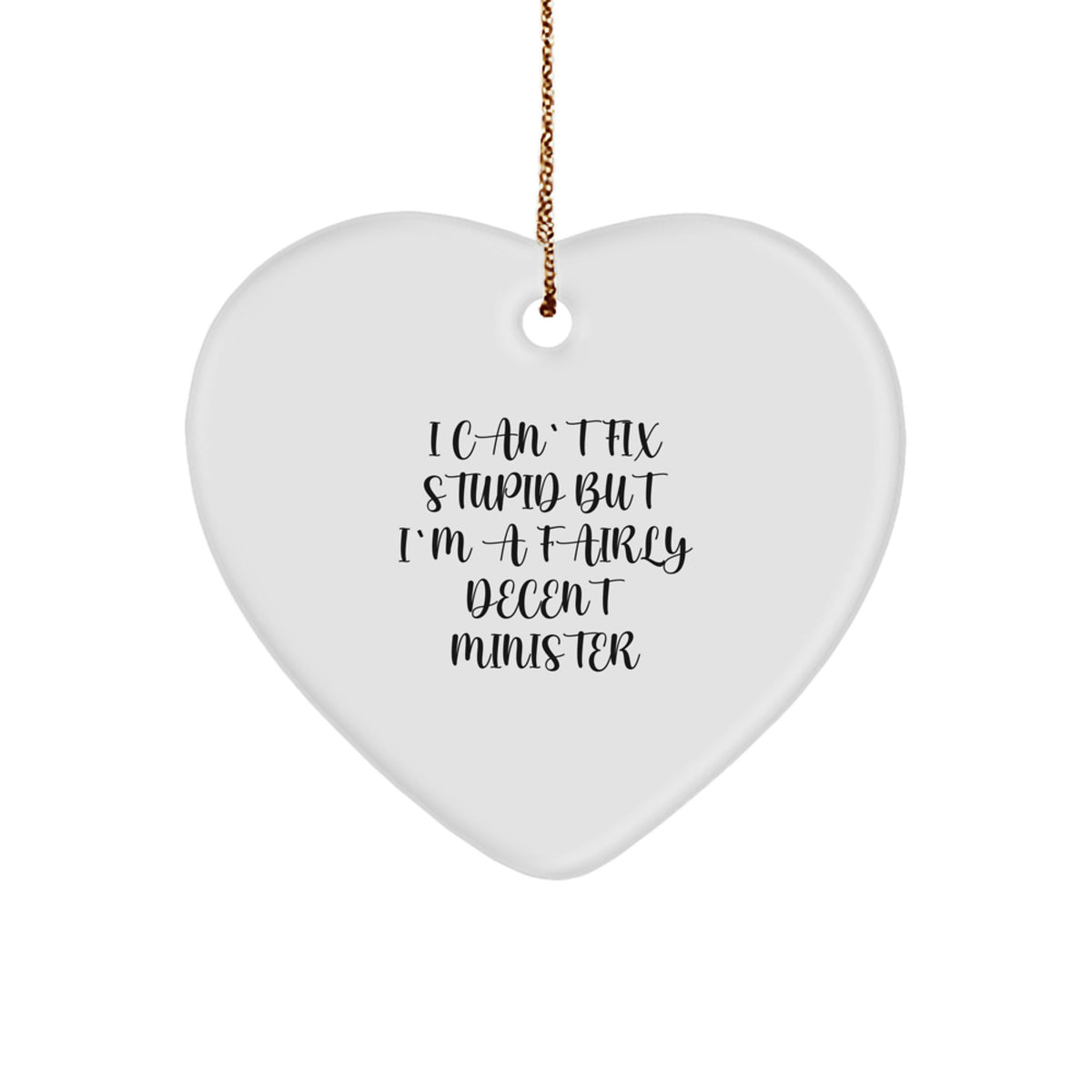 Novelty Minister Christmas Ornament for Friends Heartfelt Gift - Image 1