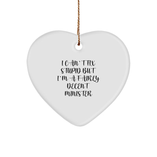 Novelty Minister Christmas Ornament for Friends Heartfelt Gift - Image 1