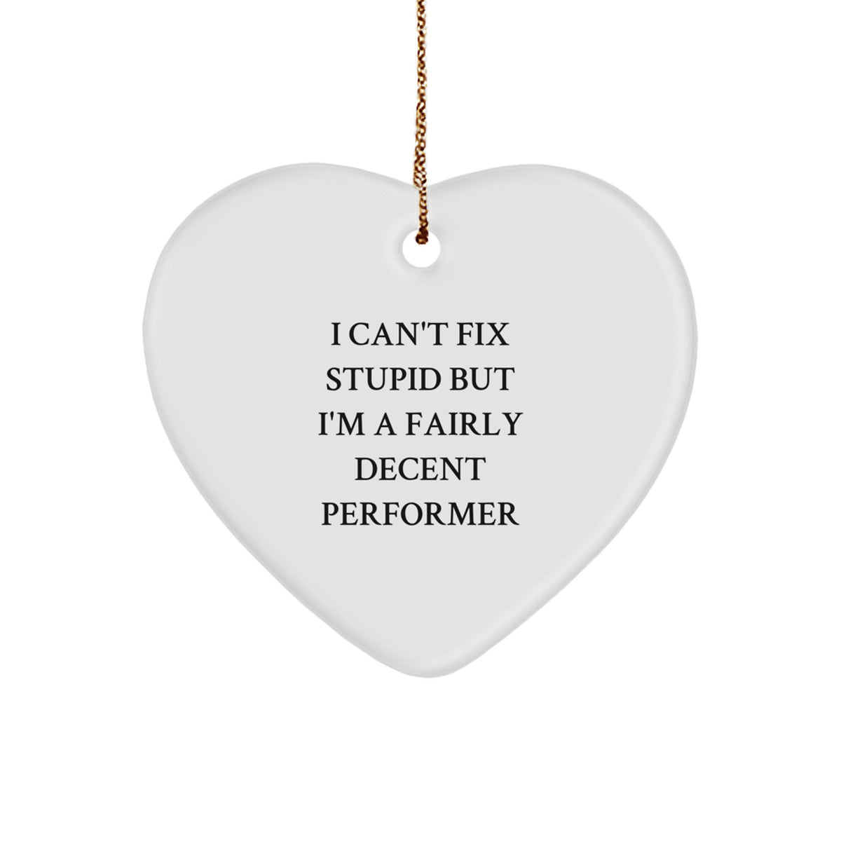 Performer Heart Ornament Idea for Coworkers Surprise Christmas Gift - Image 1