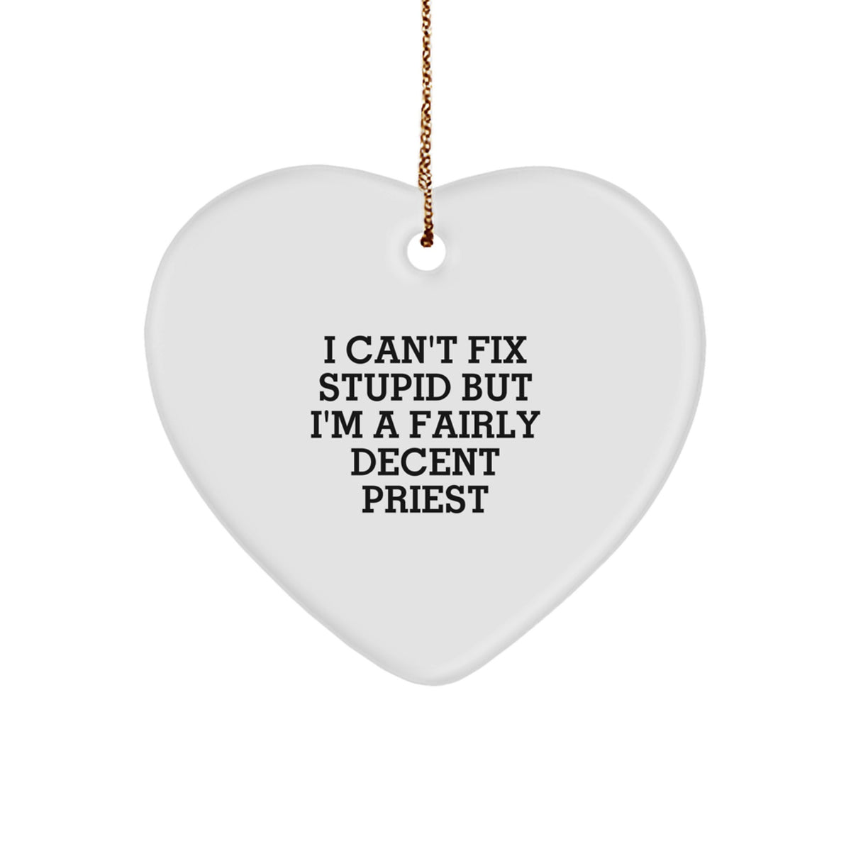Christmas Gift for Her Priest Ornament Present - Image 1