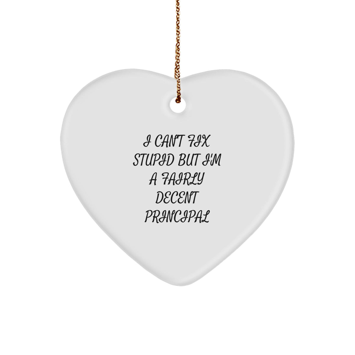 Sassy Principal Christmas Ornament Gift for Roommates Memento - Image 1