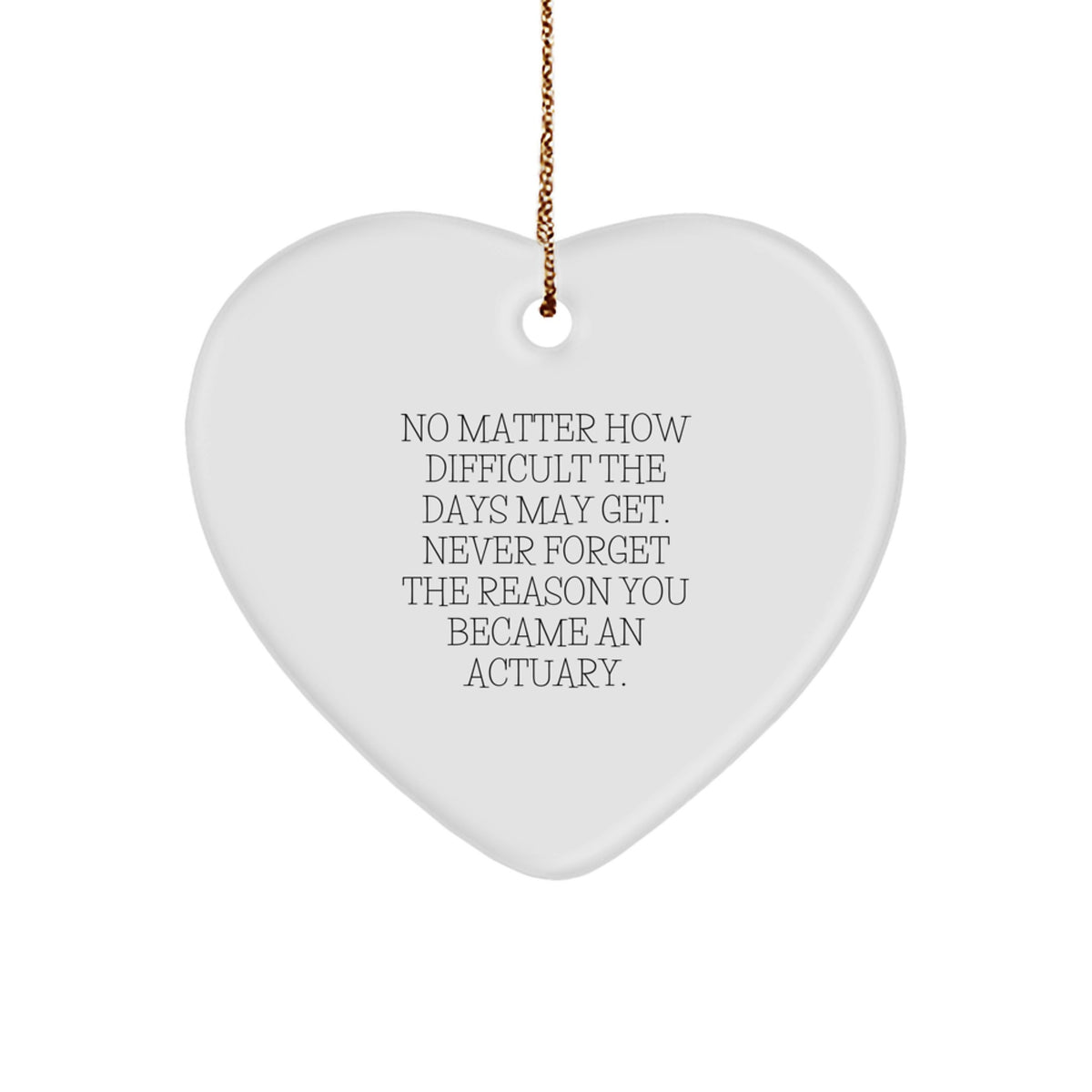 Actuary Christmas Ornament Gift for Family - Treasure No Matter How - Image 1
