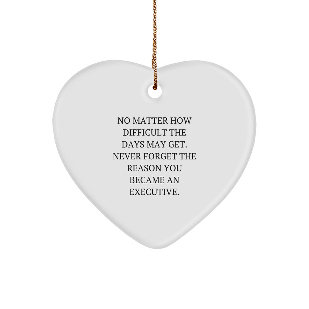 Executive Heart Ornament for Coworkers Idea Christmas Unique Gift - Image 1