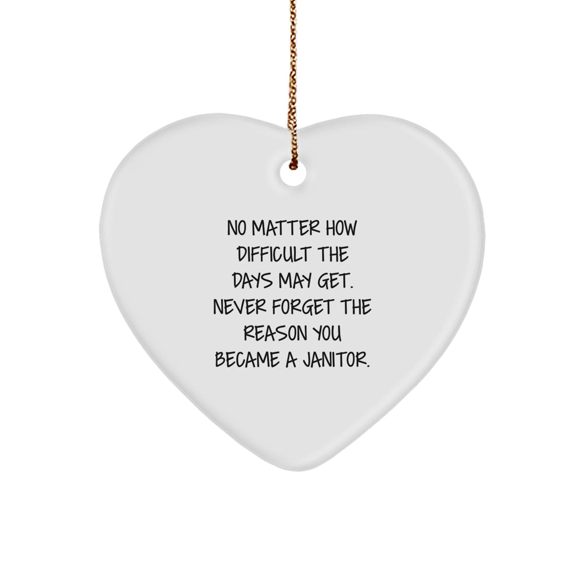 Inspirational Janitor Christmas Ornament for Friends Gift - Image 1