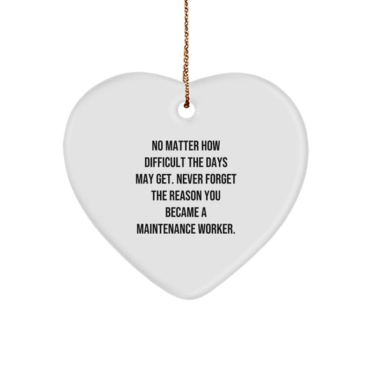 Maintenance Worker Christmas Ornament Gift for Family - Never Forget The - Image 1