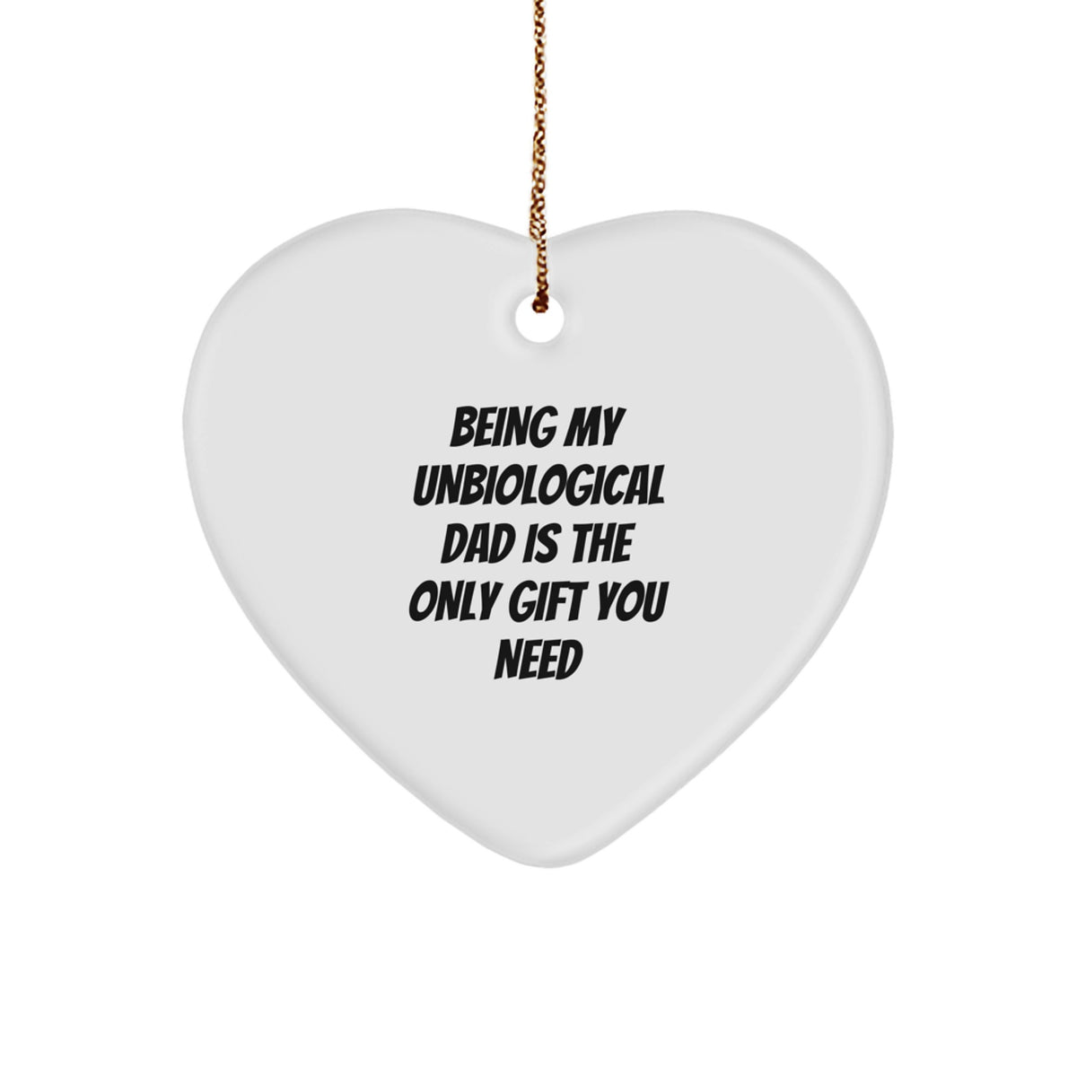 Unbiological Dad Christmas Ornament Gift for Grandpa - A Companion - Image 1