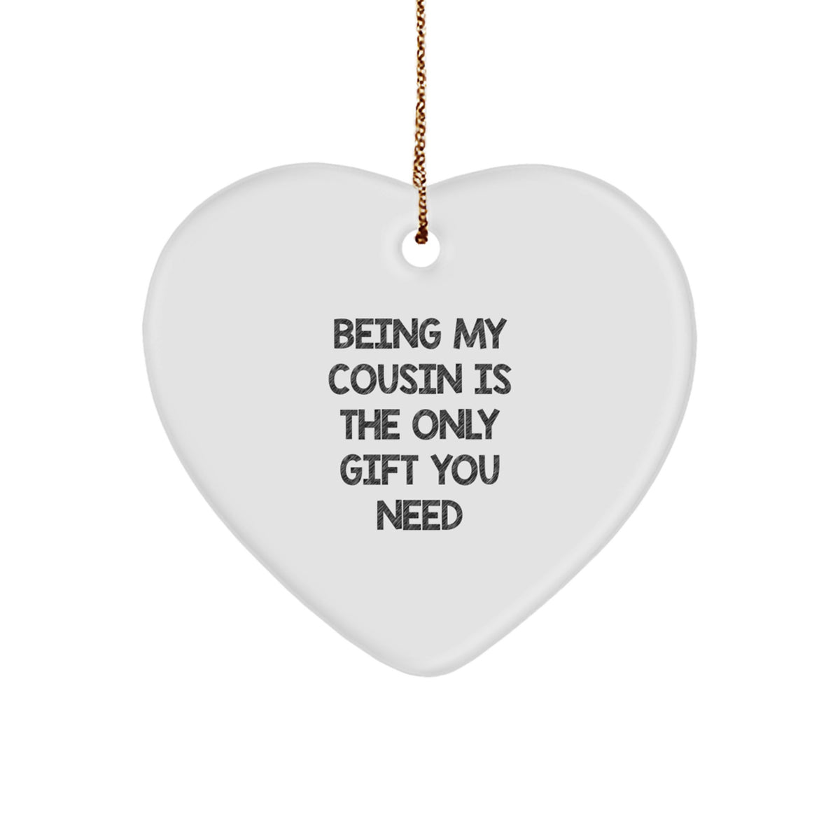 Cousin Christmas Ornament Surprise Idea for Coworkers Gift - Image 1