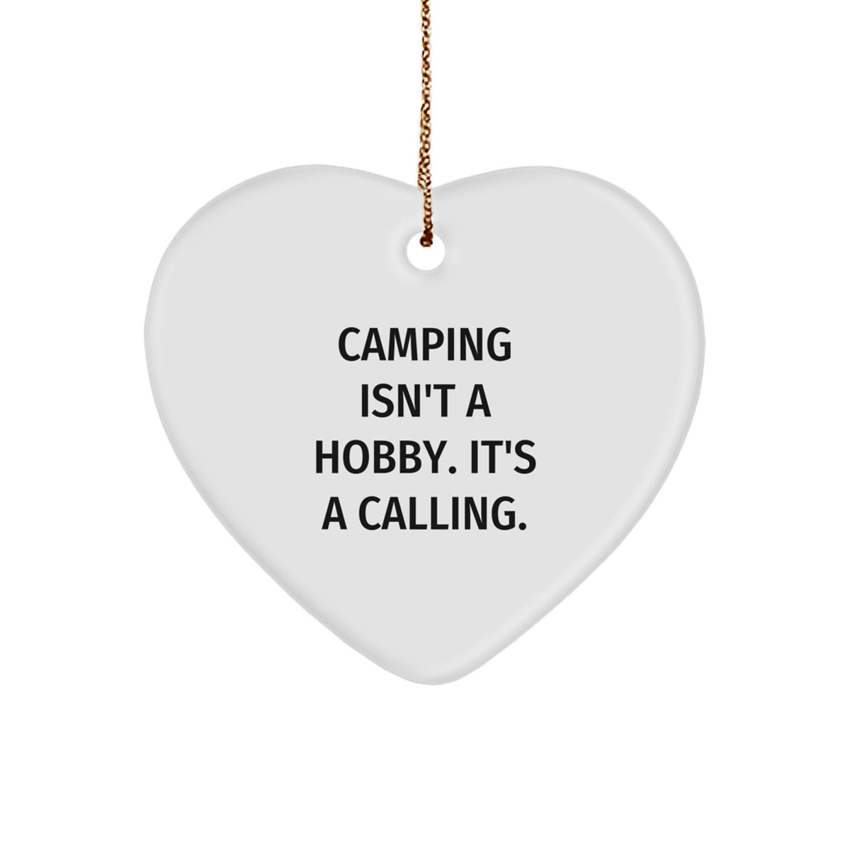 Camping Keepsake Christmas Ornament for Him Gift - Image 1