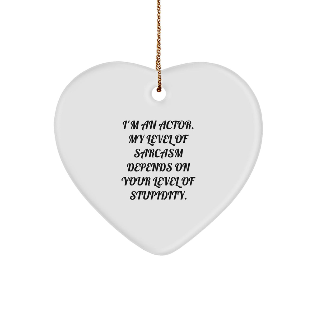 Christmas Gift Heart Ornament for Her Actor Keepsake Present - Image 1