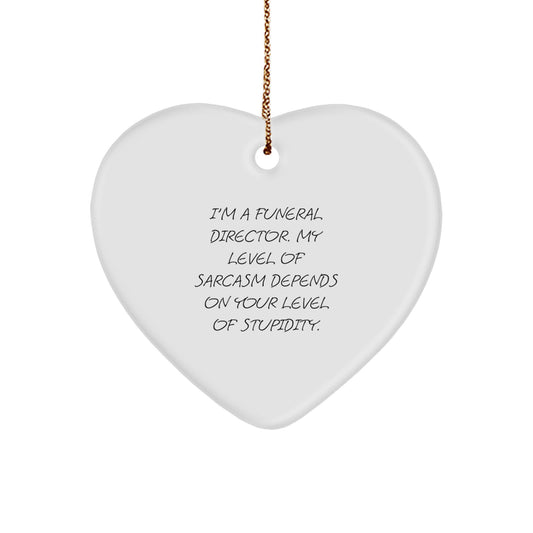 Christmas Ornament Idea for Coworkers – I'm a Funeral Director Gift - Image 1