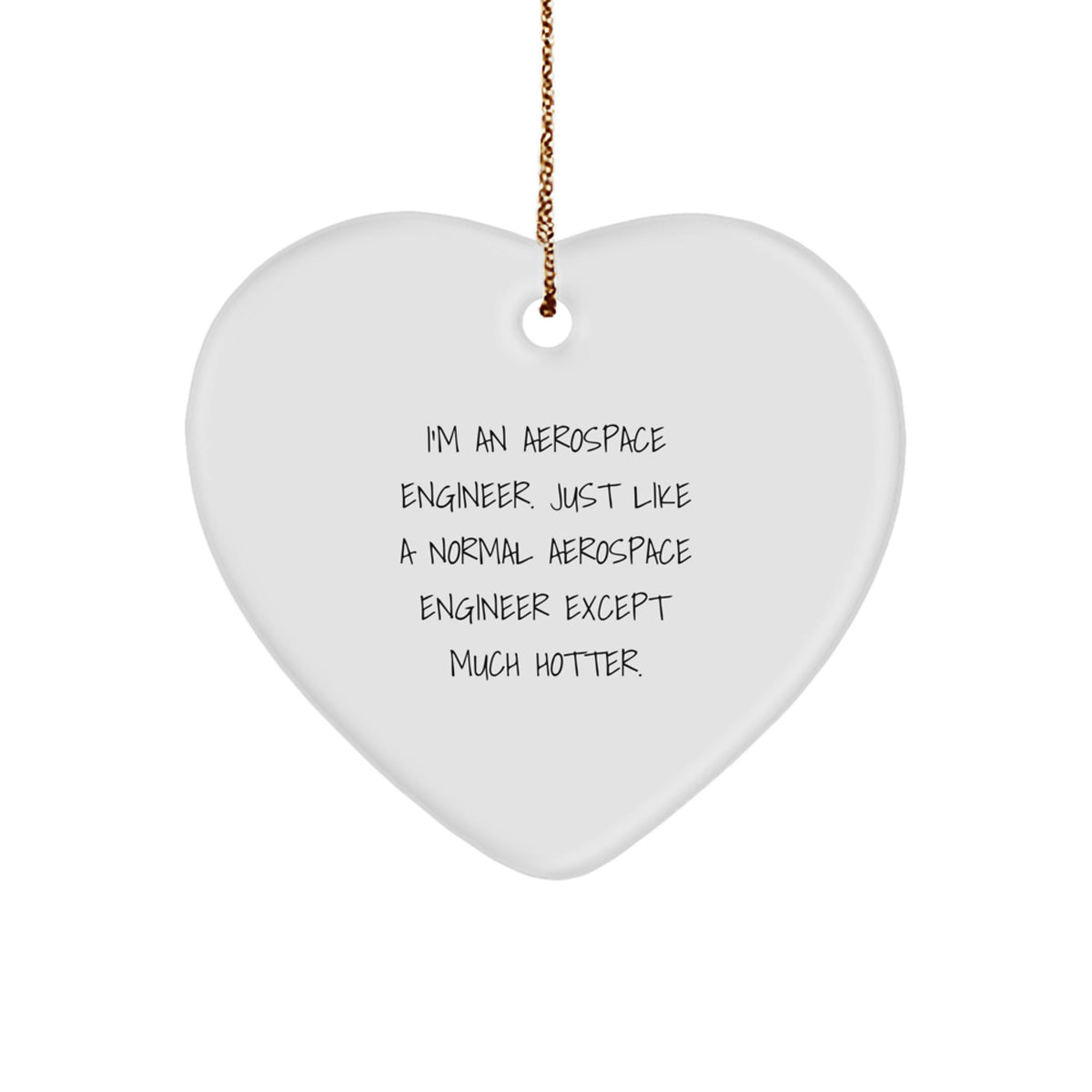 Aerospace Engineer Keepsake Christmas Ornament for Him Gift - Image 1