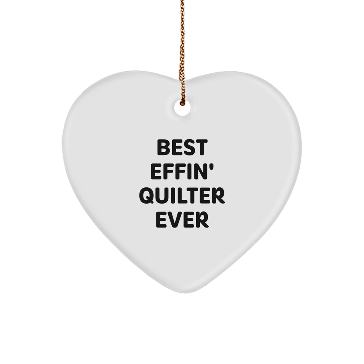 Quilter Keepsake Christmas Ornament for Him Effin' Quilter Ever Gift - Image 1