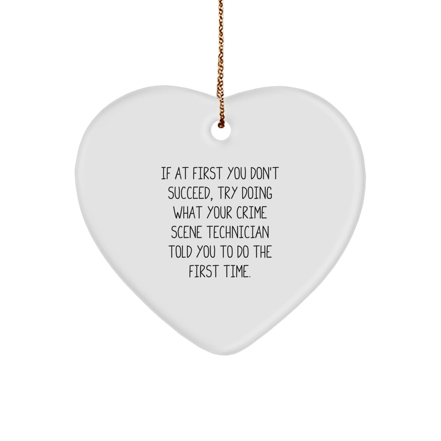 Funny Crime Scene Technician Gifts from Friends for Christmas Unique Ornaments - Image 1