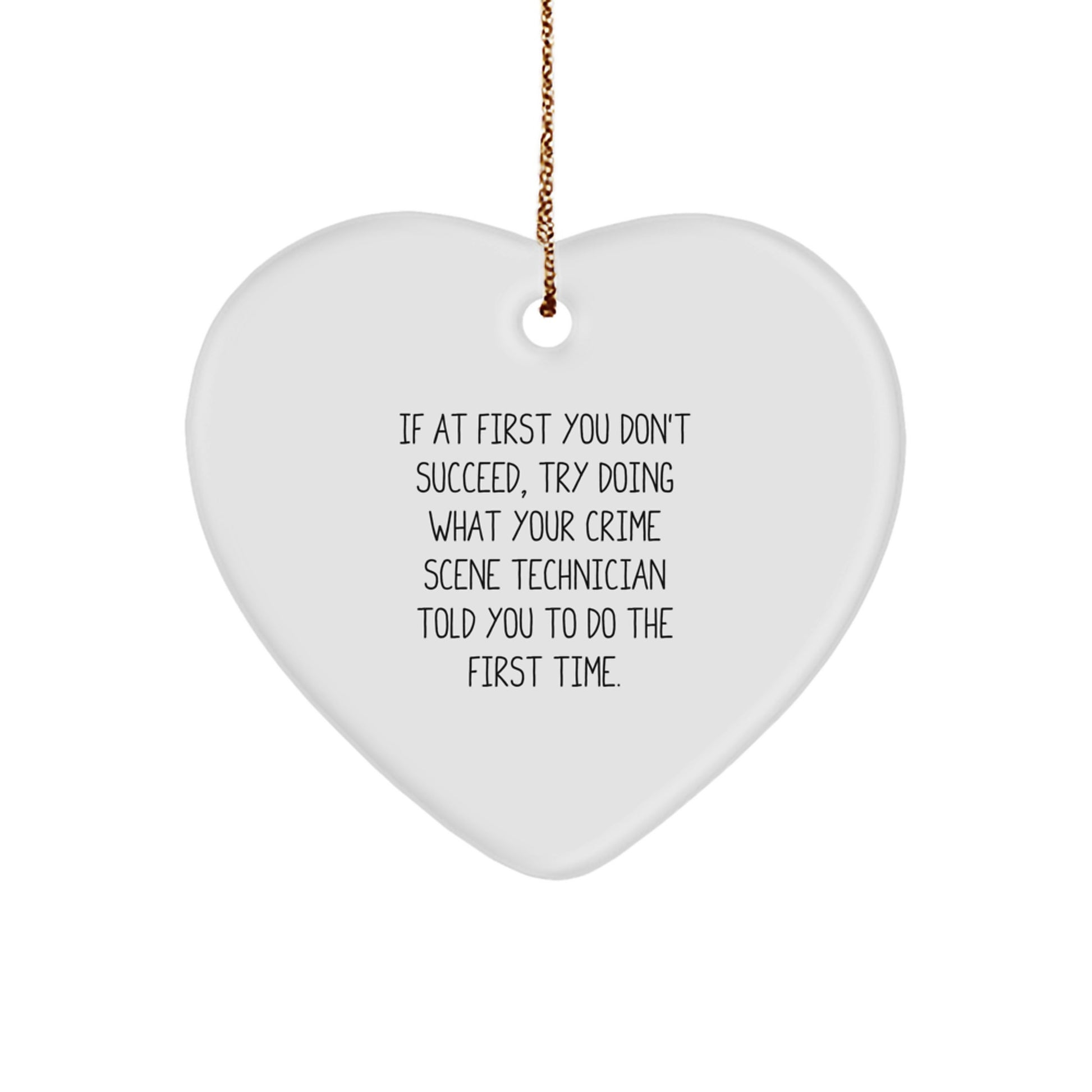 Funny Crime Scene Technician Gifts from Friends for Christmas Unique Ornaments - Image 1