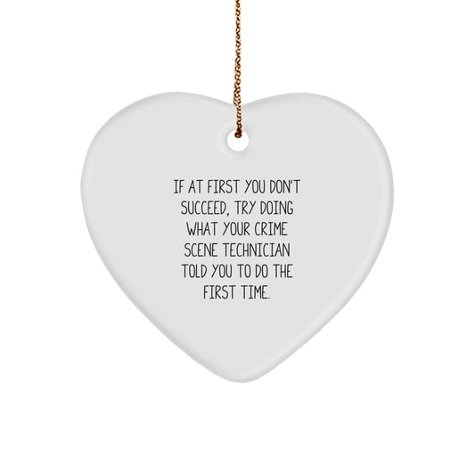 Funny Crime Scene Technician Gifts from Friends for Christmas Unique Ornaments - Image 1