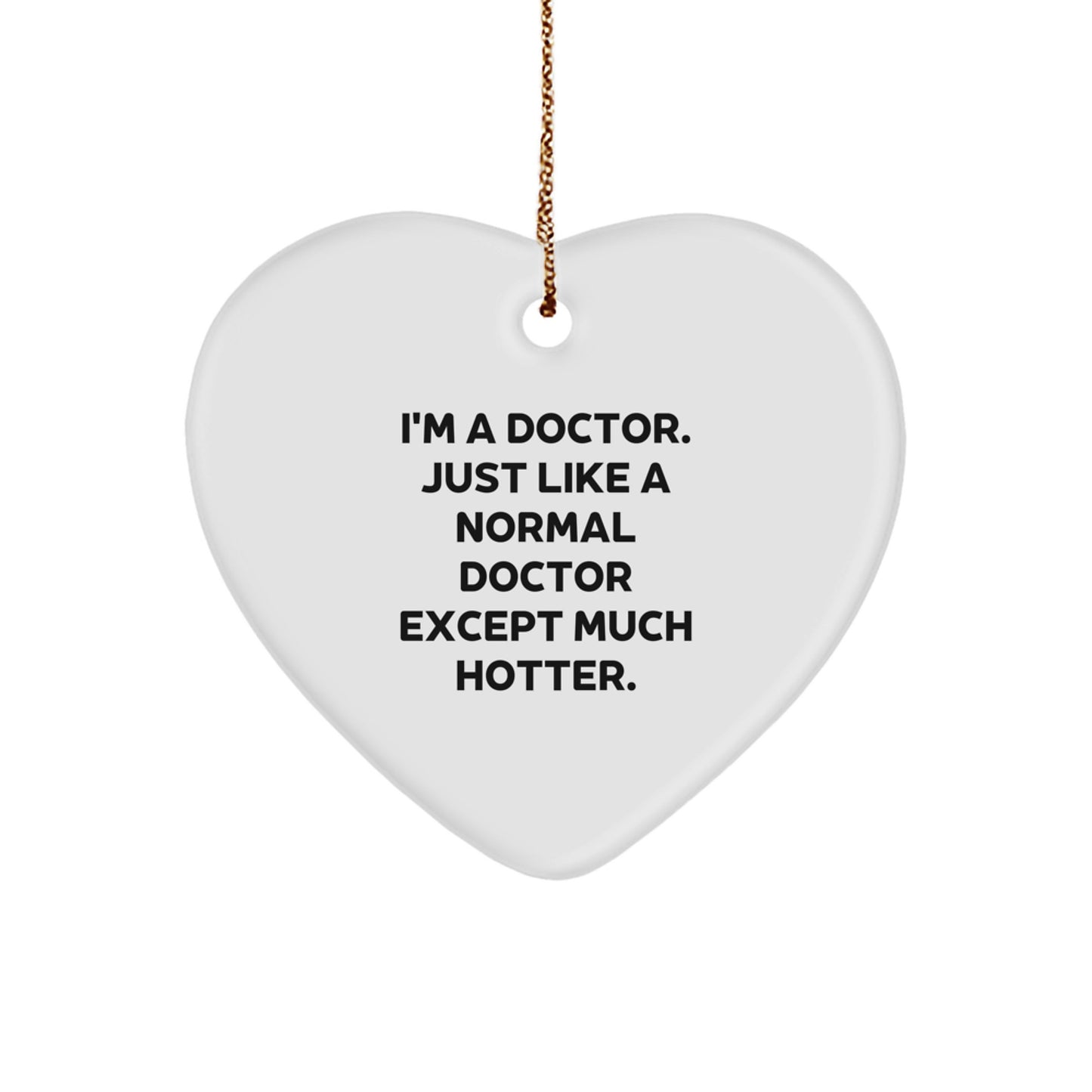 Funny Doctor Heart Ornament Gifts from Friends for Men's Christmas Unique Decorations - Image 1