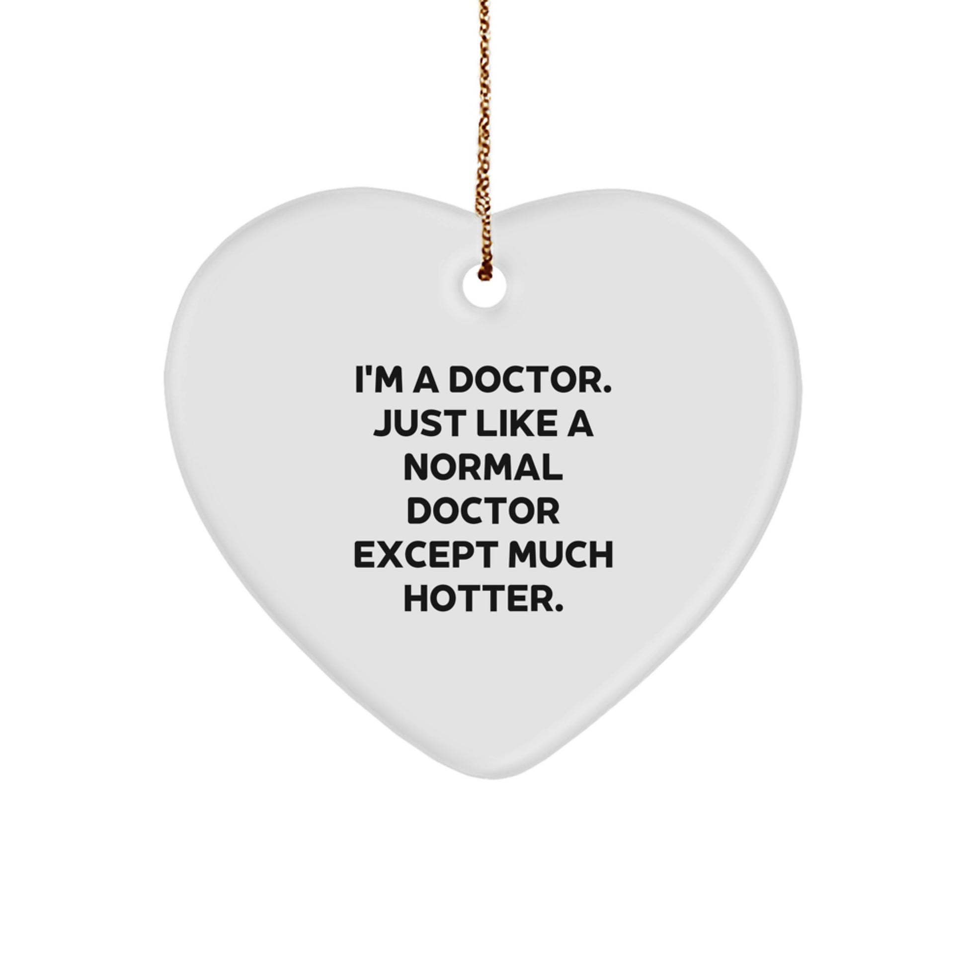 Funny Doctor Heart Ornament Gifts from Friends for Men's Christmas Unique Decorations - Image 1