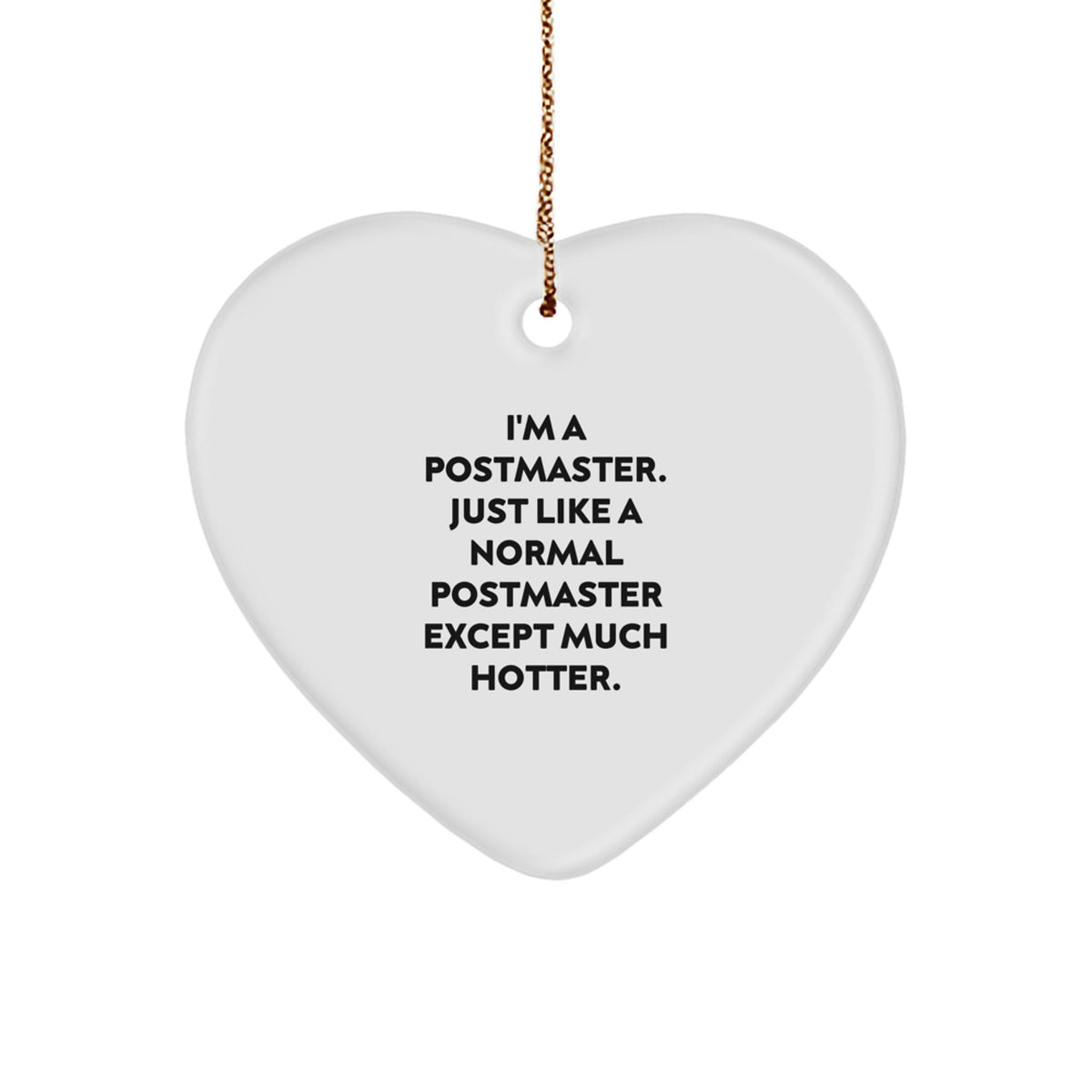 Family Postmaster Heart Ornament Treasure Christmas Unique Gift - Image 1