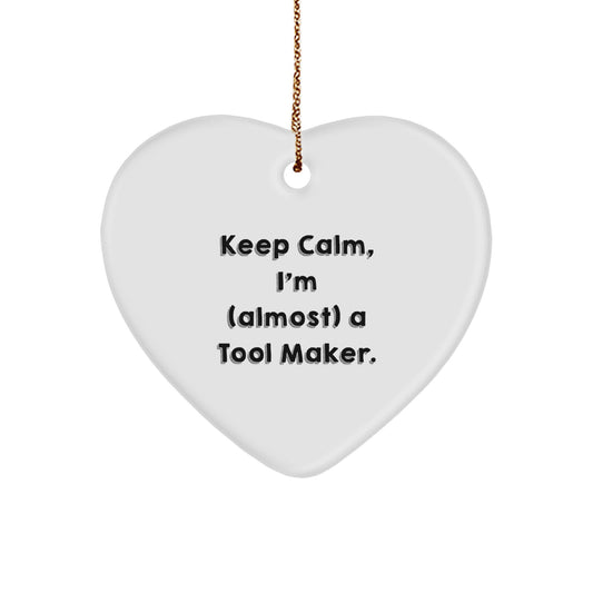 Funny Tool Maker Heart Ornament Gifts from Friends for Christmas Unique Decorations - Image 1