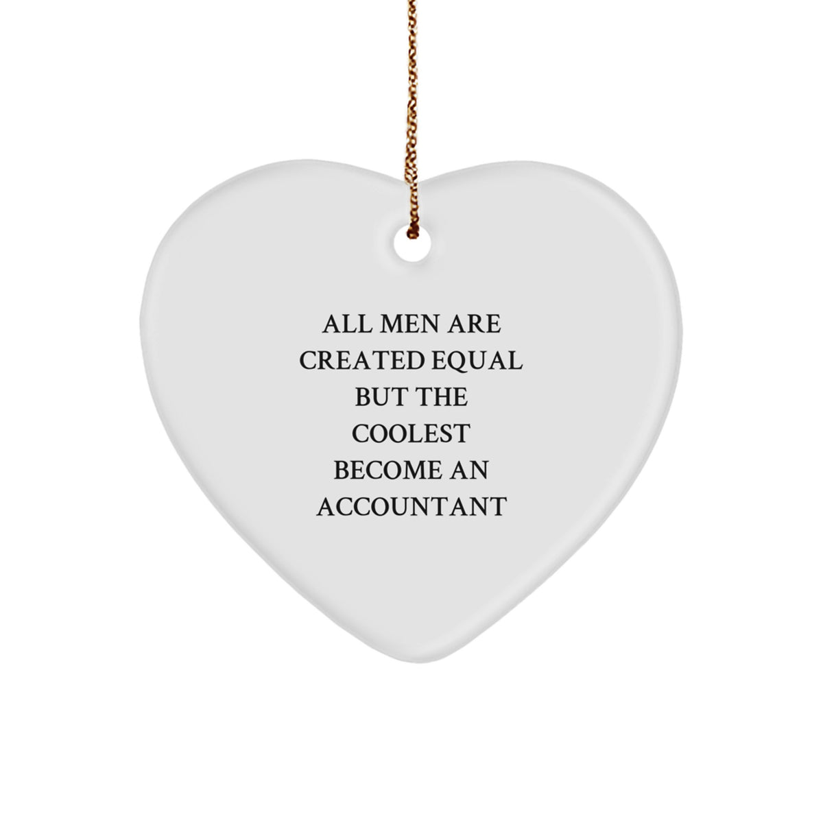 Christmas Ornament for Her Gift Present Coolest Become an Accountant - Image 1