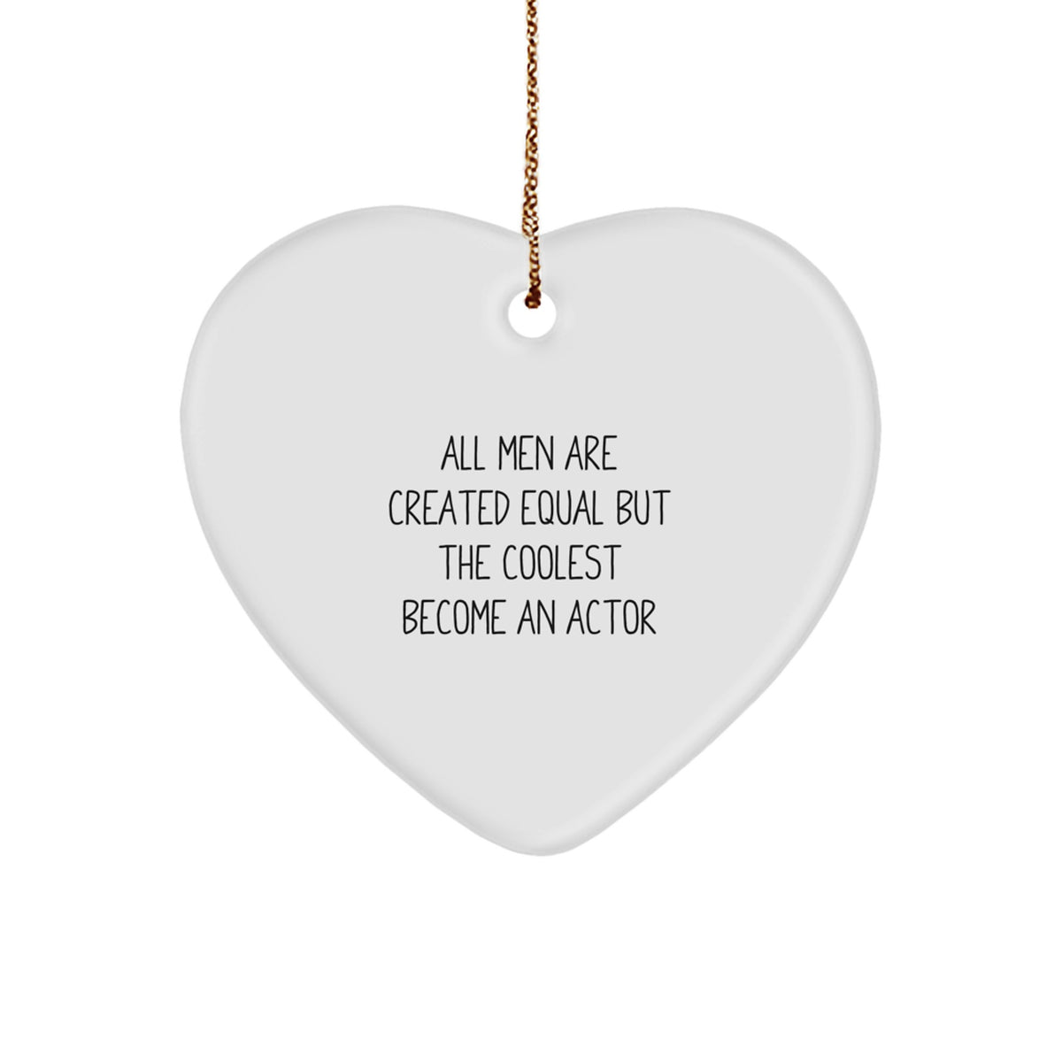 Actor Keepsake Christmas Ornament for Him Gift – Holiday Keepsake - Image 1