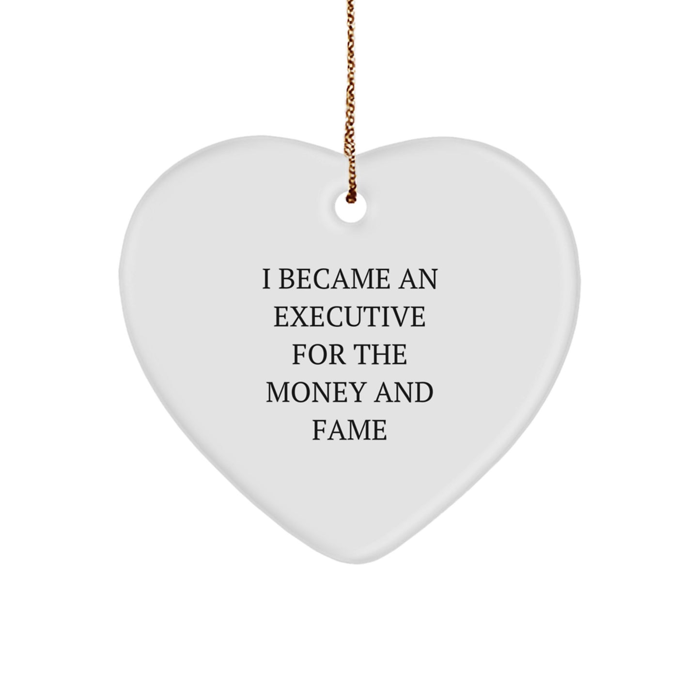 Funny Executive Heart Ornament Gifts for Men and Women - From Friends and Family - Christmas Unique - Image 1