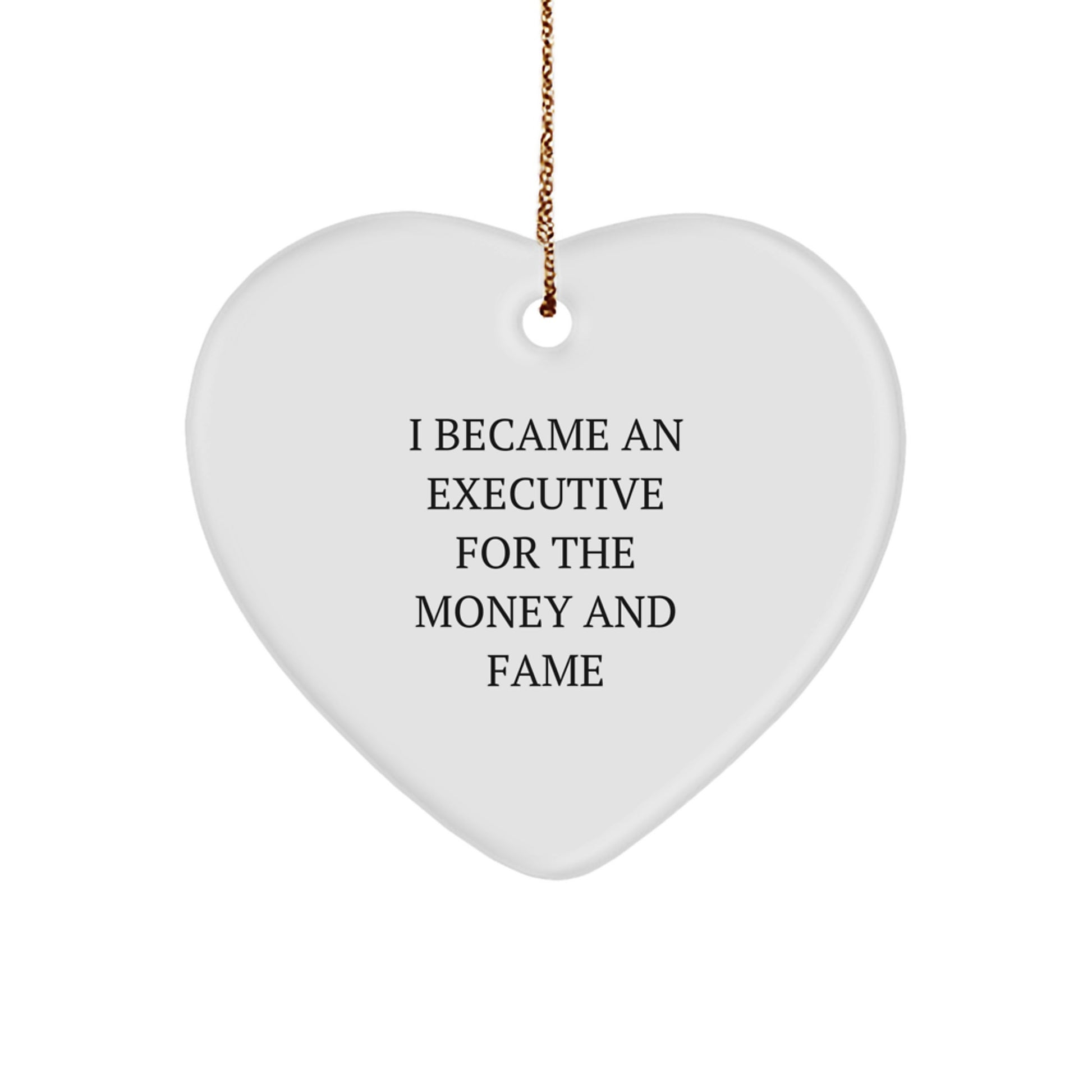 Funny Executive Heart Ornament Gifts for Men and Women - From Friends and Family - Christmas Unique - Image 1