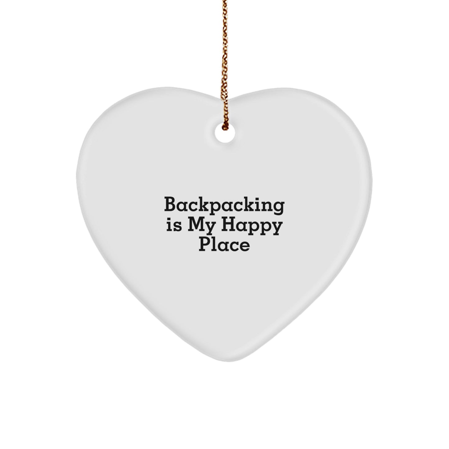 Backpacking Gifts from Me to You - Heart Ornament, Inspirational, Christmas Unique Gifts for Backpacking Enthusiasts, Fun for Men, Women, Friends, Family - Image 1