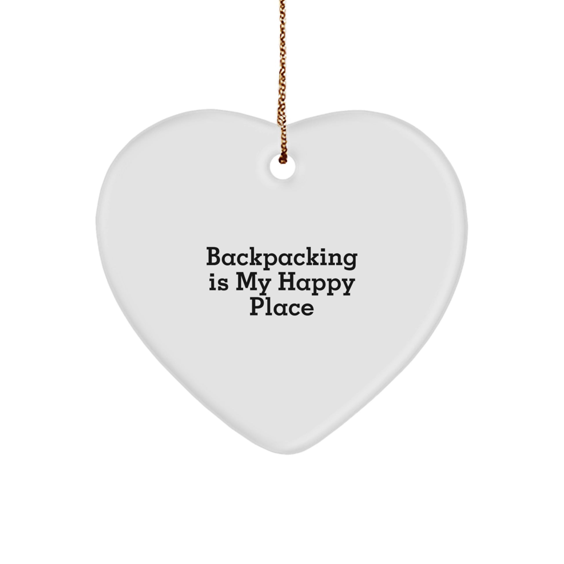 Backpacking Gifts from Me to You - Heart Ornament, Inspirational, Christmas Unique Gifts for Backpacking Enthusiasts, Fun for Men, Women, Friends, Family - Image 1