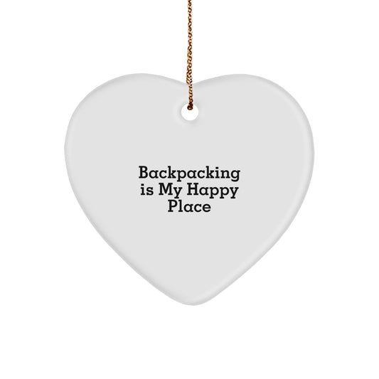 Backpacking Gifts from Me to You - Heart Ornament, Inspirational, Christmas Unique Gifts for Backpacking Enthusiasts, Fun for Men, Women, Friends, Family - Image 1
