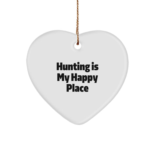 Christmas Unique Gift Hunting Heart Ornament for Her – Present Bright - Image 1