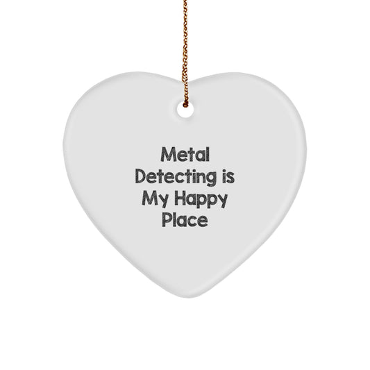 Funny Metal Detecting Gifts for Metal Detecting Enthusiasts - Heart Ornament from Friends - Christmas Unique Gifts - Image 1