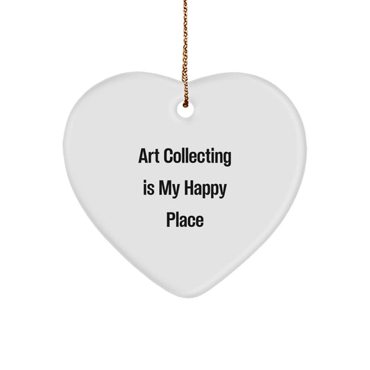 For Him Keepsake Art Collecting White Christmas Ornament Gift - Image 1