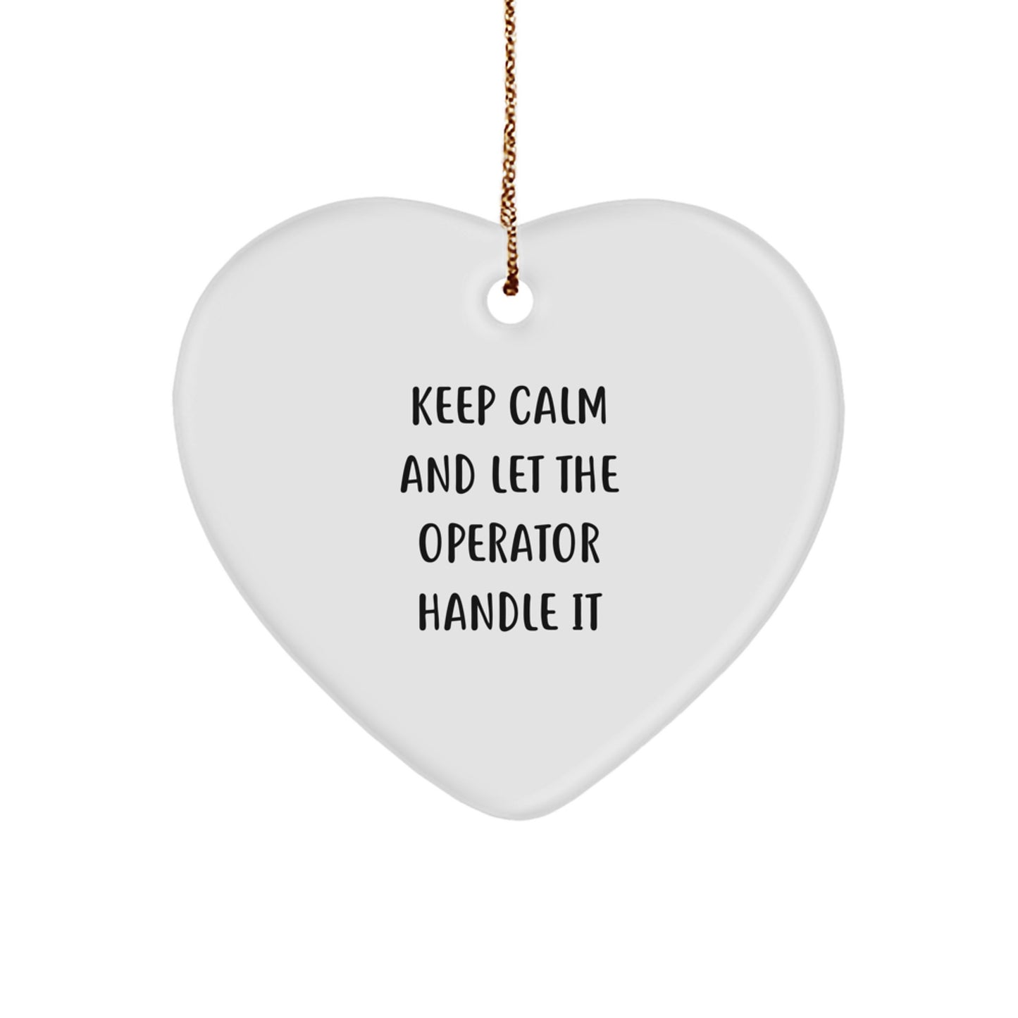 Funny Operator Heart Ornament Gifts from Friends and Family for Christmas - Image 1