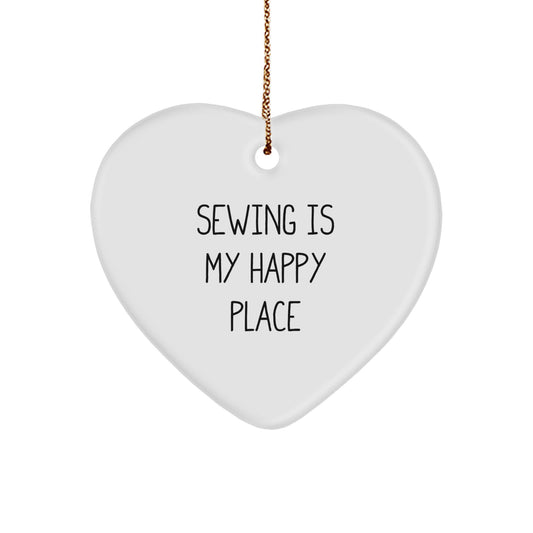 Funny Sewing Gifts for Women Friends Coworkers Family Christmas Unique Ornaments - Image 1