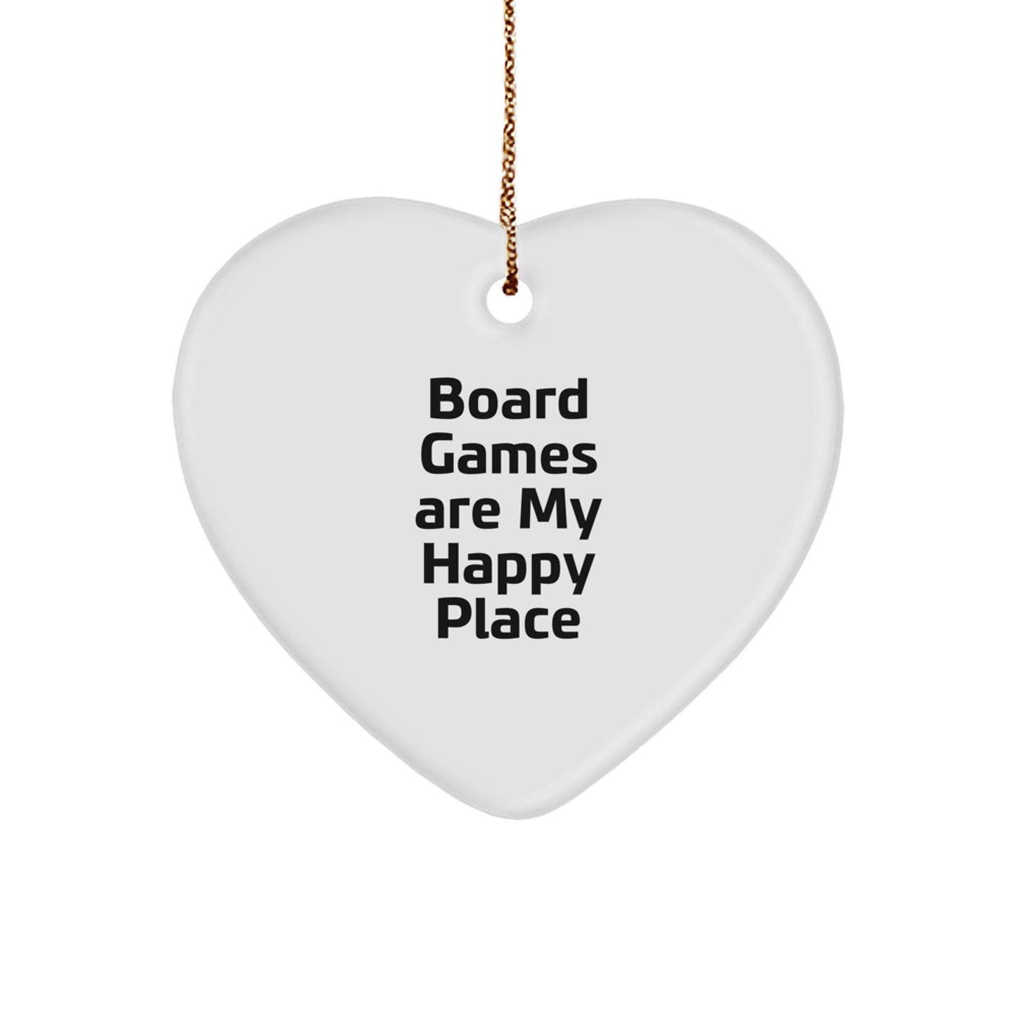 Funny Board Games Heart Ornament Gifts from Men to Friends for Christmas Unique Presents - Image 1