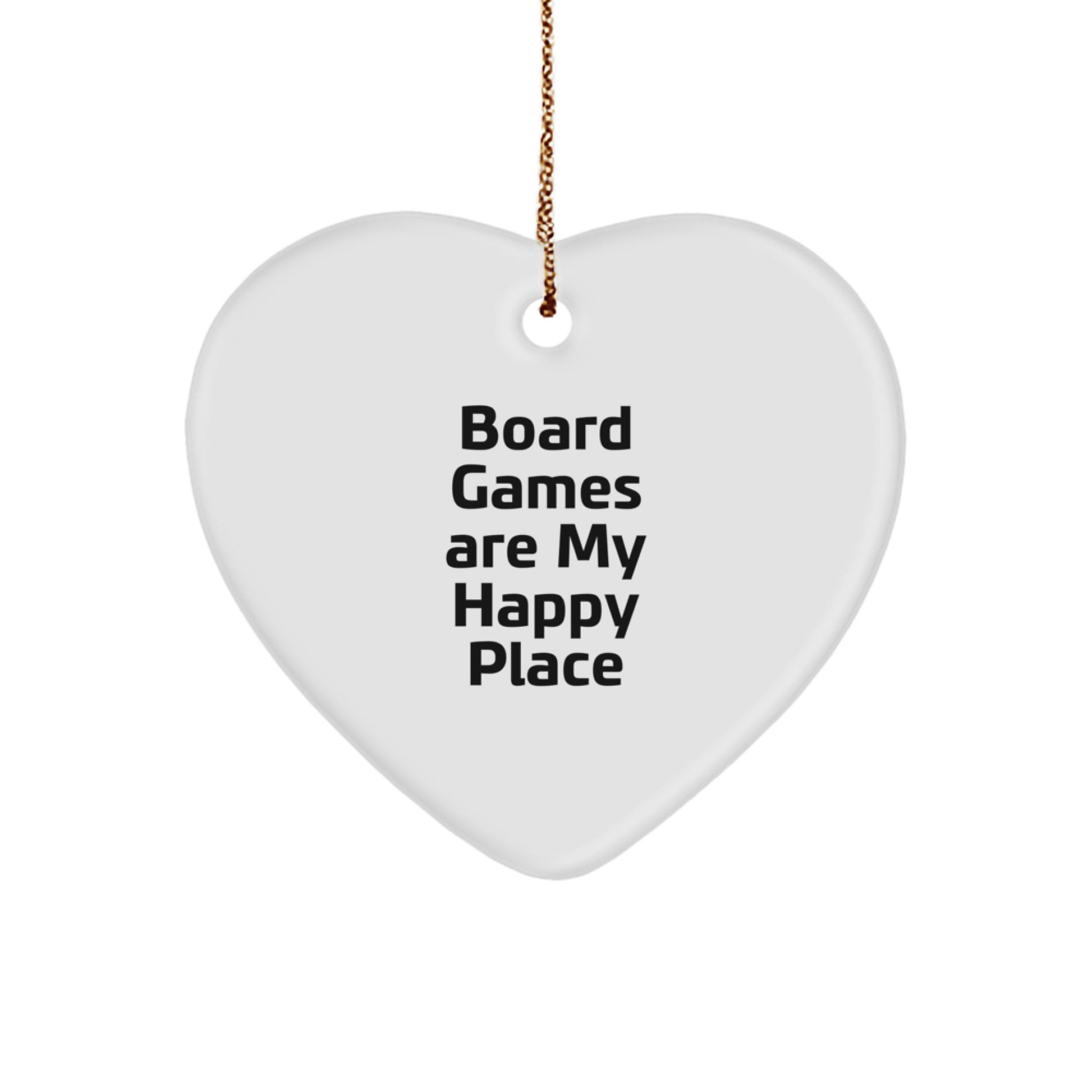 Funny Board Games Heart Ornament Gifts from Men to Friends for Christmas Unique Presents - Image 1