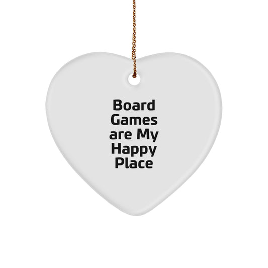 Funny Board Games Heart Ornament Gifts from Men to Friends for Christmas Unique Presents - Image 1
