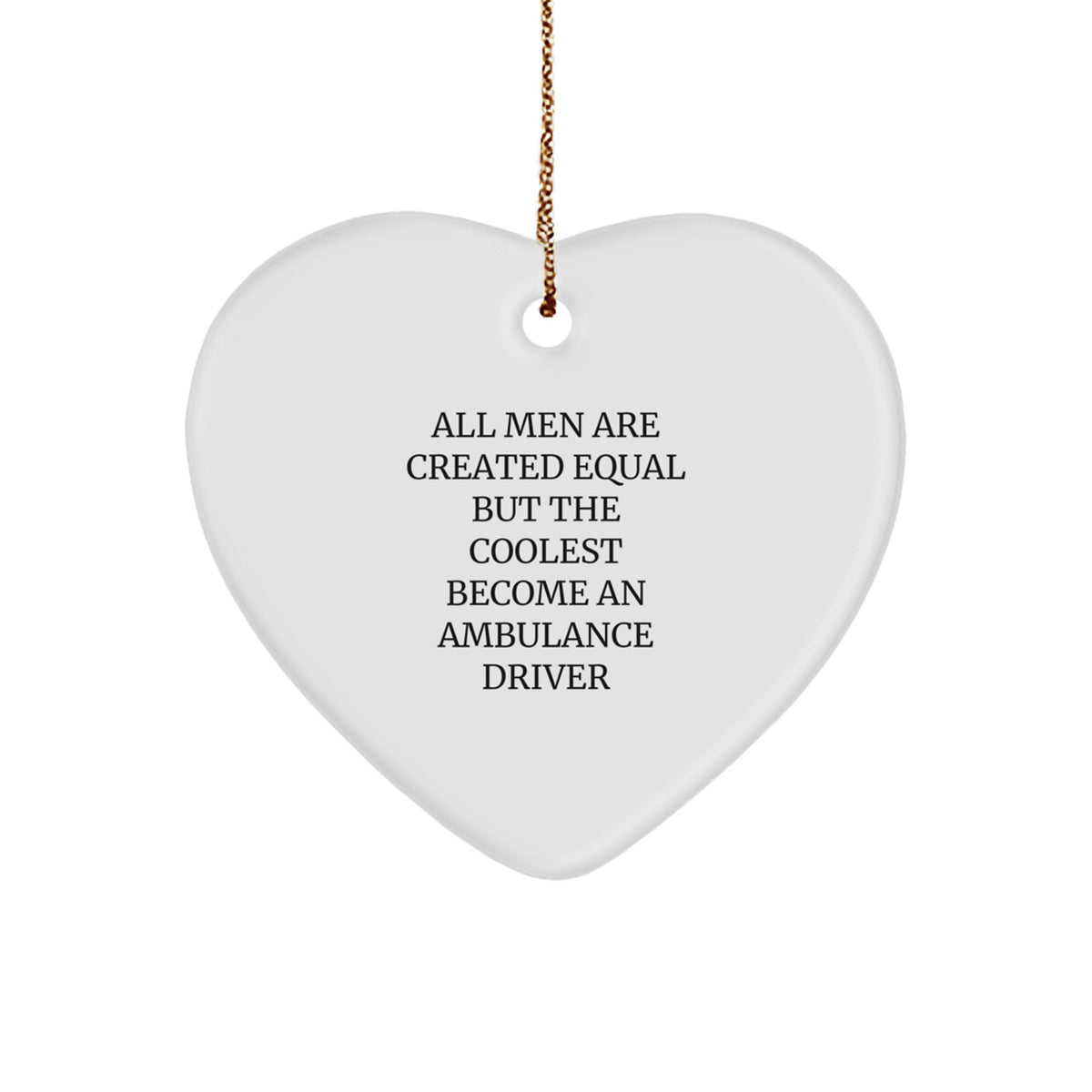 Ambulance Driver Favorite Christmas Ornament for Kids Gift - Image 1