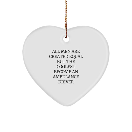 Ambulance Driver Favorite Christmas Ornament for Kids Gift - Image 1